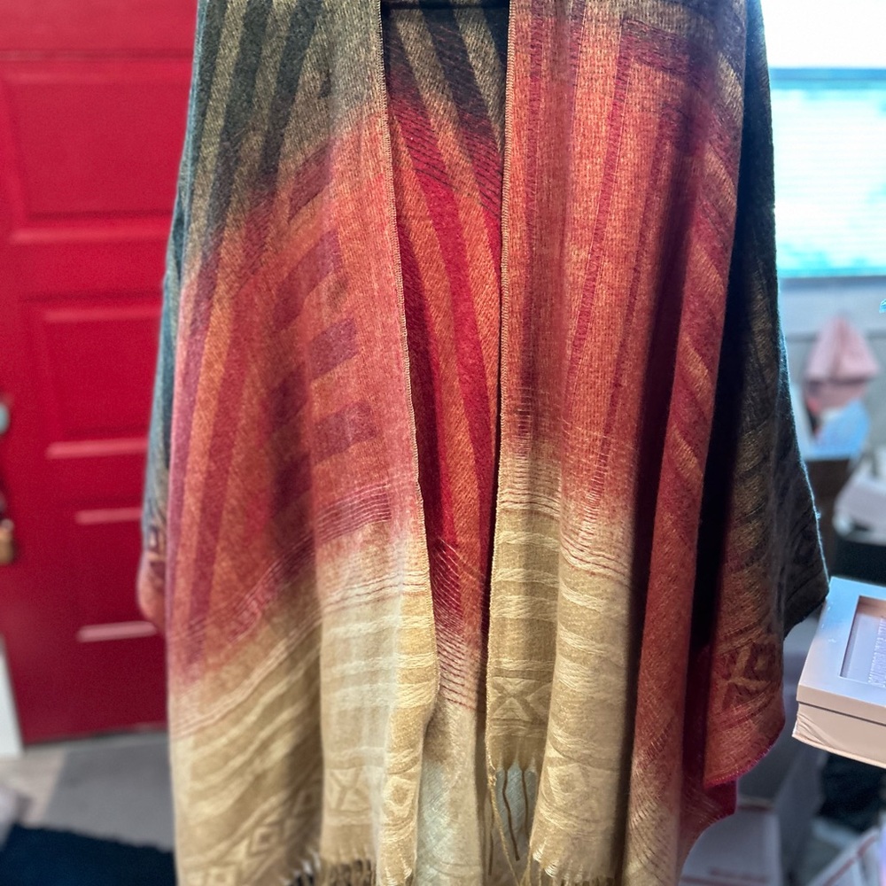 Multicolor Striped Shawl